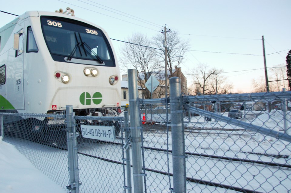 20220125 GO train at Dublin St crossing RV