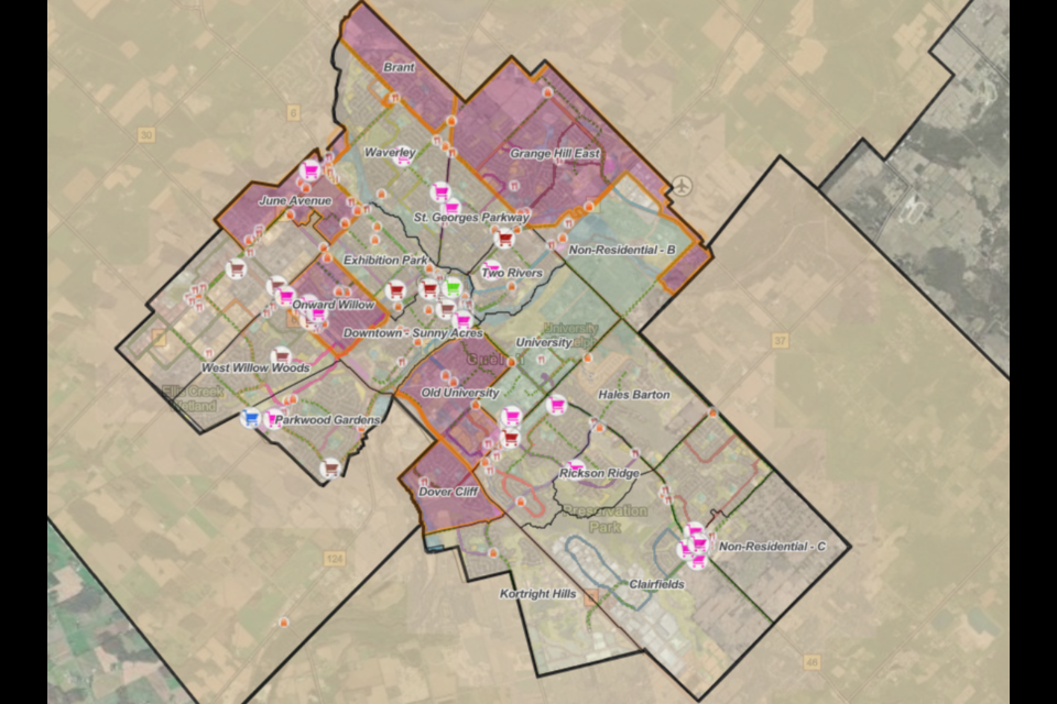 This map helps Guelph residents shop for essential goods locally