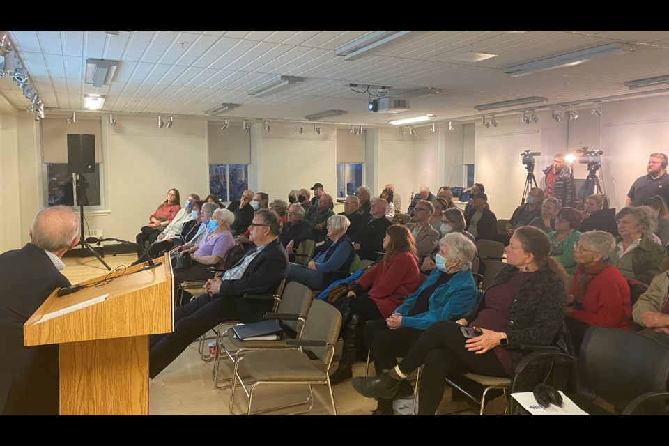 The crowd at the Guelph Civic Museum listened intently to a lecture about John Galt and the founding of Guelph.