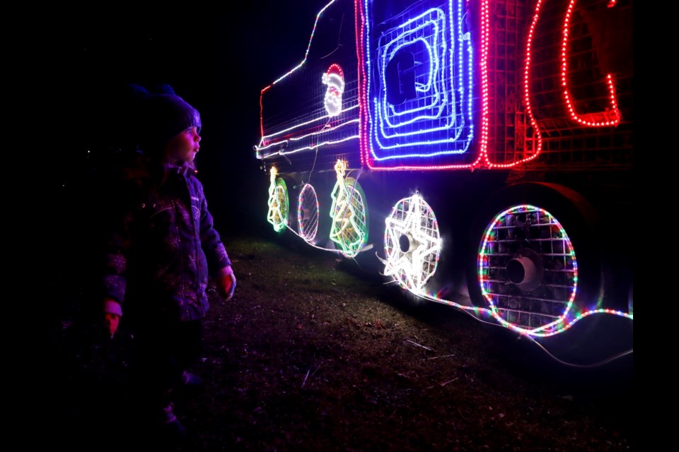 Sparkles in the Park 2023 kicked off on Saturday with families celebrating the holiday season looking at the light displays in Riverside Park.