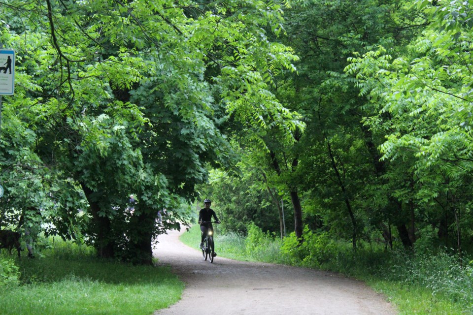 It is a popular trail for cyclists.
