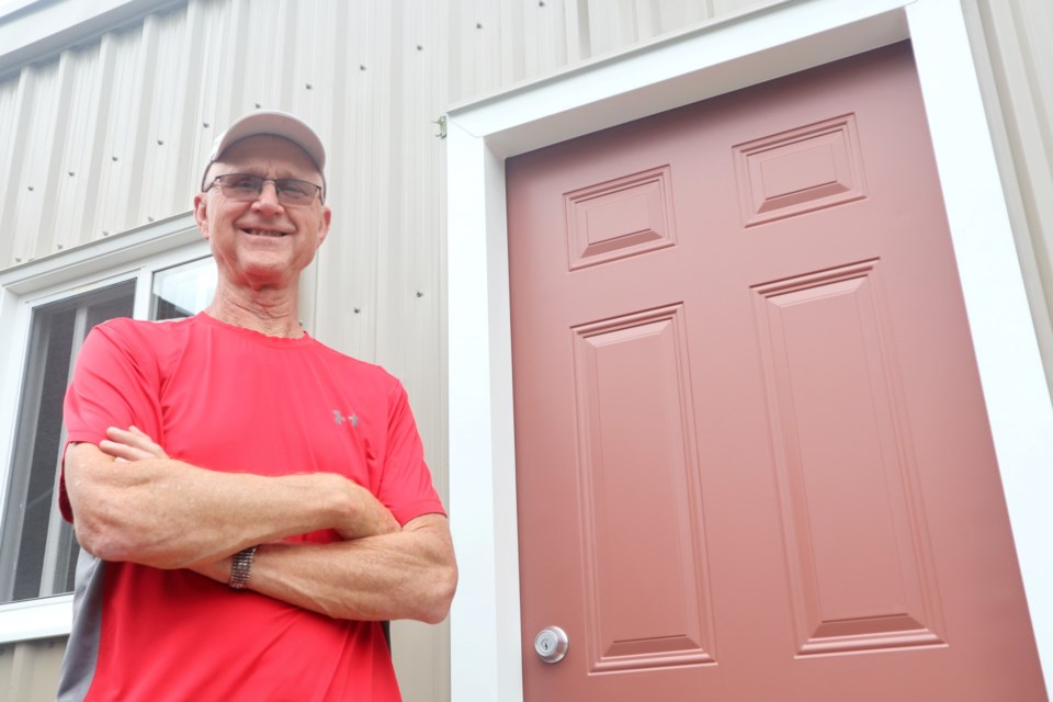 Allen Remley designed and built the model tiny home for the Guelph Tiny Homes Coalition.