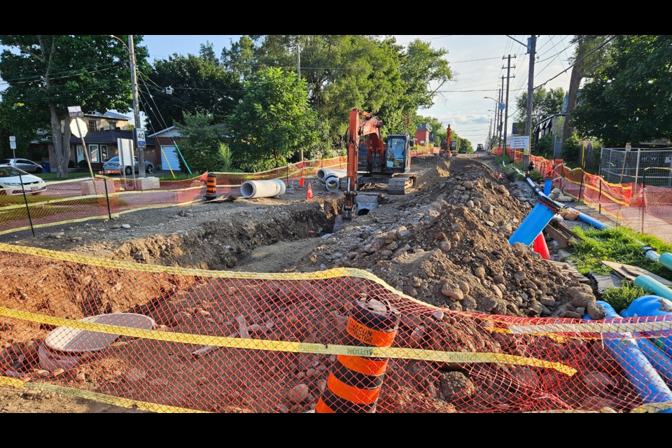 York Road is expected to reopen to traffic between Brockville and Audrey avenues on or about Oct. 7. File photo by