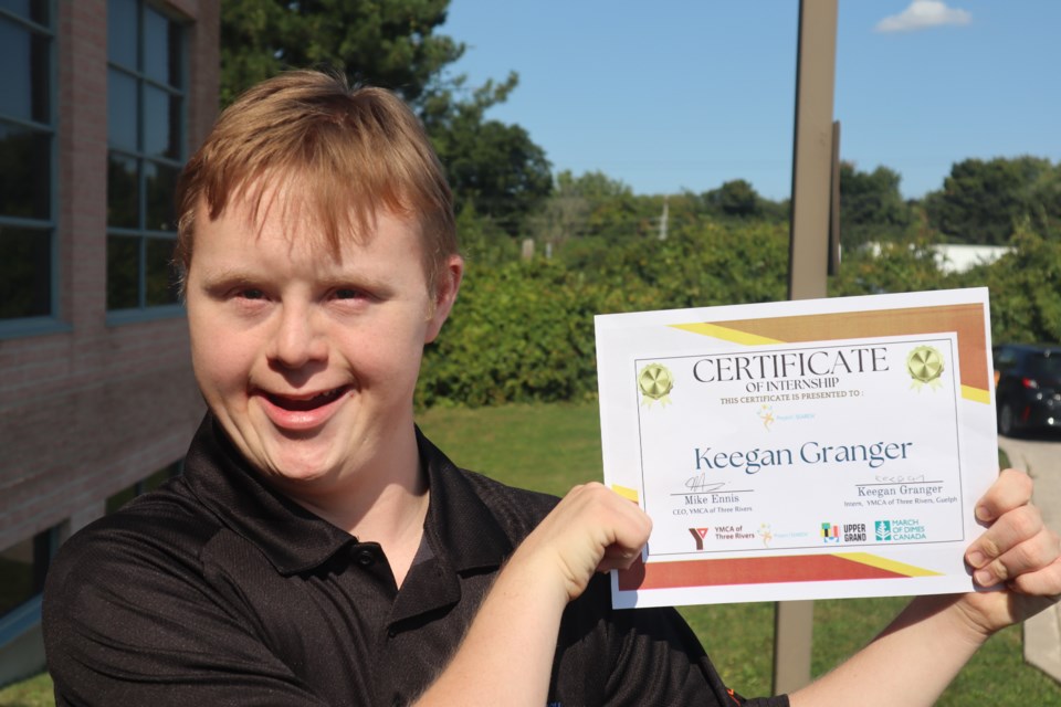 Keegan Granger is ready to learn cooking skills through the Project SEARCH program.