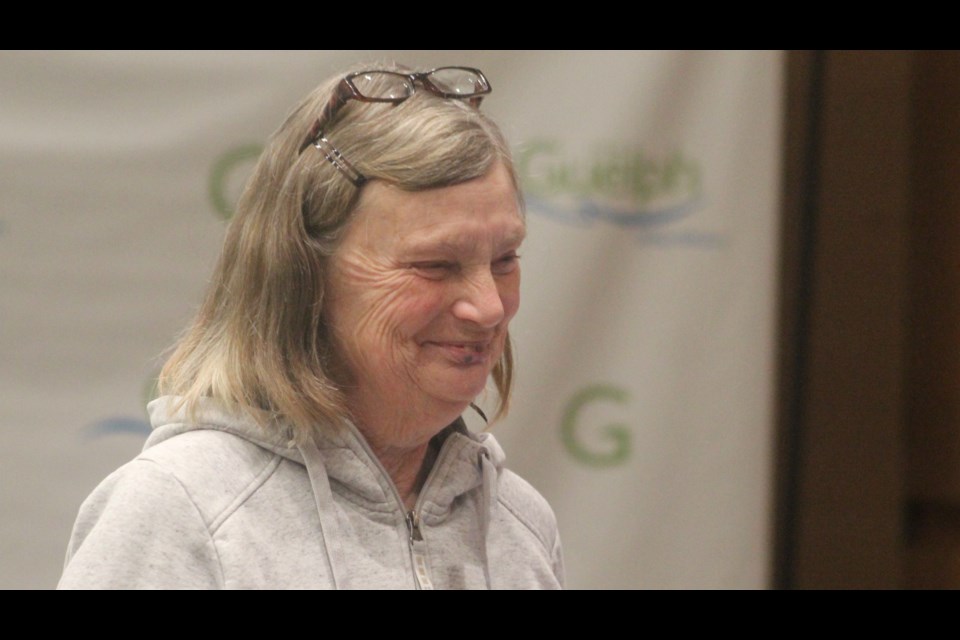 Mary Rife was all smiles when her variance application to allow her to repair and sell bikes out of her Arkell Road home for charity got unanimous support at Thursday's committee of adjustment meeting.