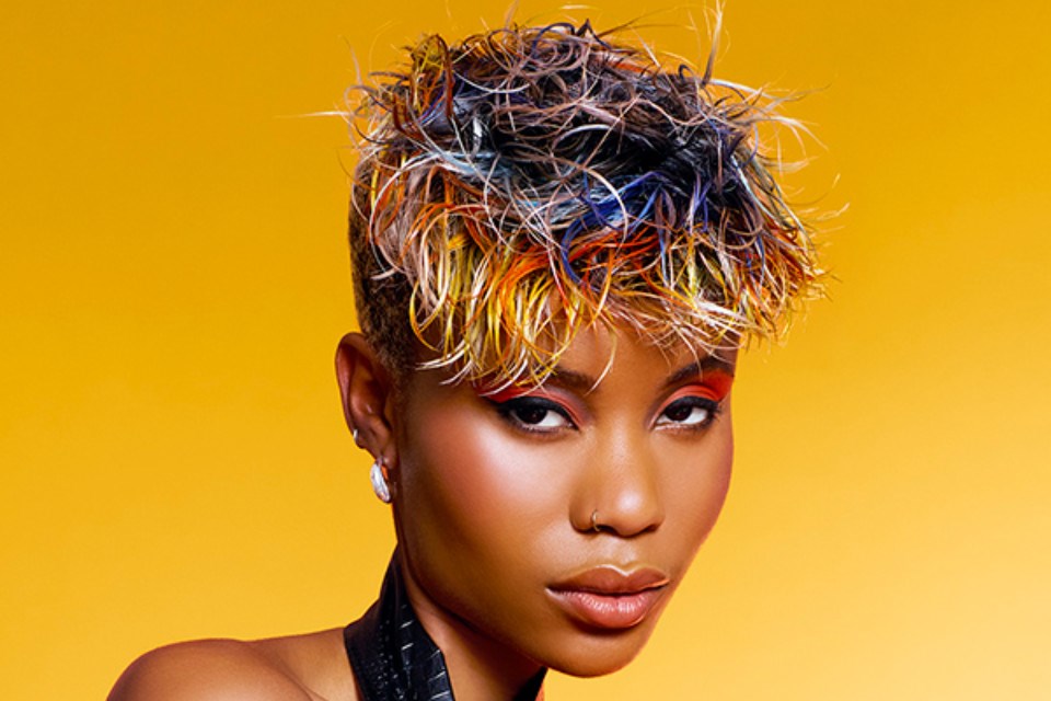 One of Derrick Rutherford's winning hair designs for the texture hairstylist category in the 36th annual Contessa Awards.