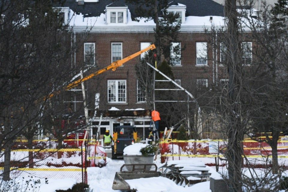 Dismantling of the D.M. Rutherford Family Conservatory is well underway at the University of Guelph.