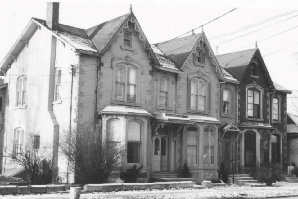 An undated photo of 328 to 332 Woolwich St.