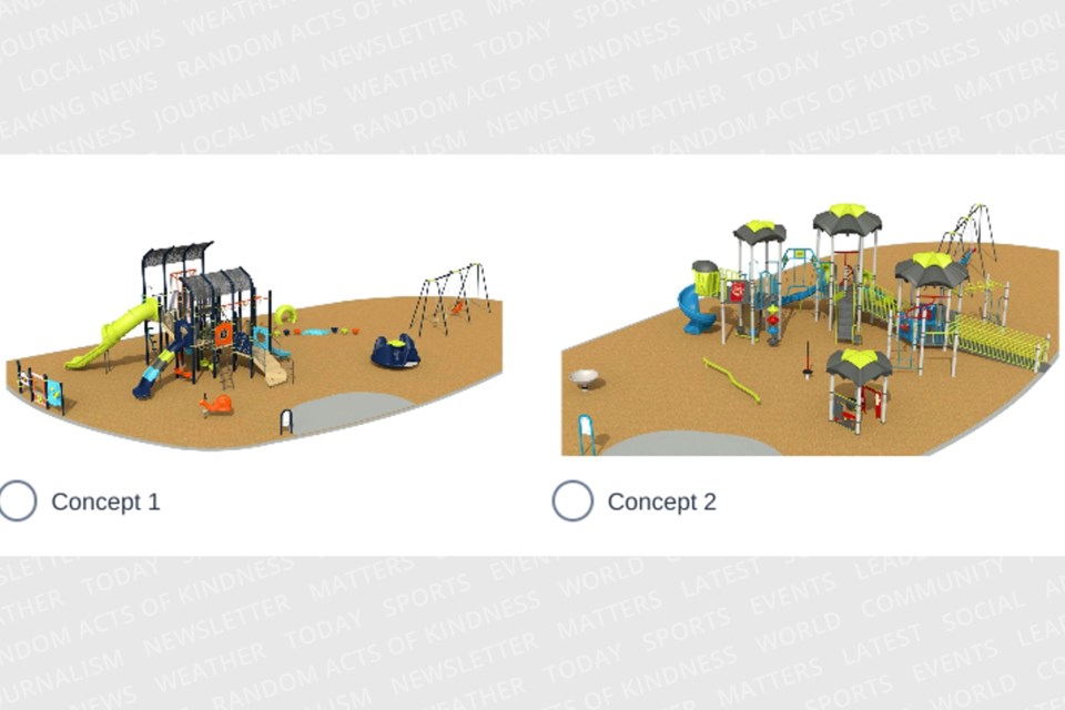 City officials want to know which is your preferred design for the Colonial Drive Park playground.