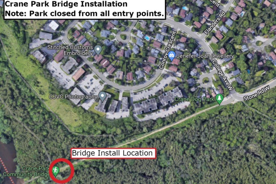 A map of the construction area, via the City of Guelph.  