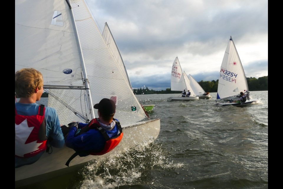Members of the Guelph Community Sailing Club on Guelph Lake. Maxine Betteridge-Moes for GuelphToday