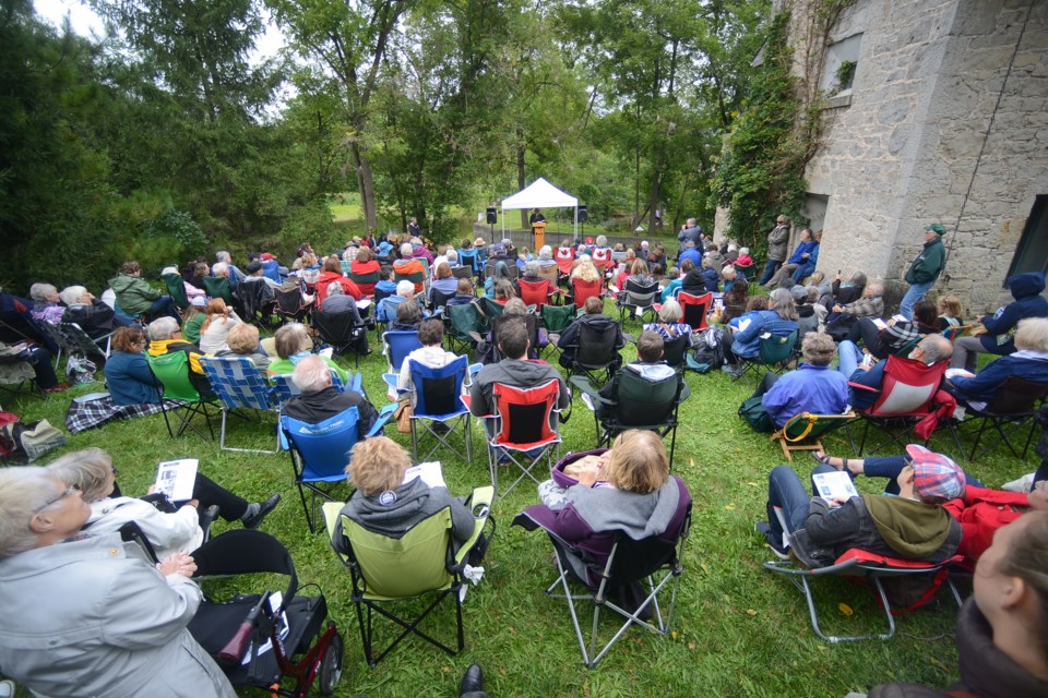 Guelph author Thomas King draws a large crowd to his reading at The Mill venue of the Eden Mills Writers' Festival. Tony Saxon/GuelphToday