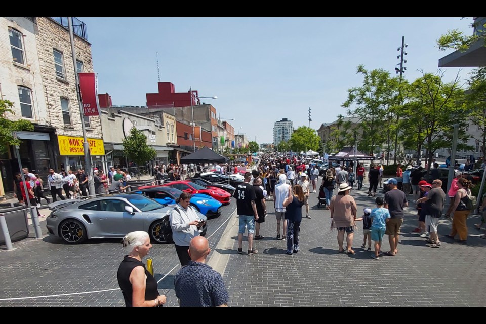 The Downtown Guelph Exotic Car Show drew big crowds to closed-off sections of Carden and Macdonell streets on Sunday. The event was hosted by Prince Adventures, the event raised funds for Big Brothers Big Sisters of Guelph.