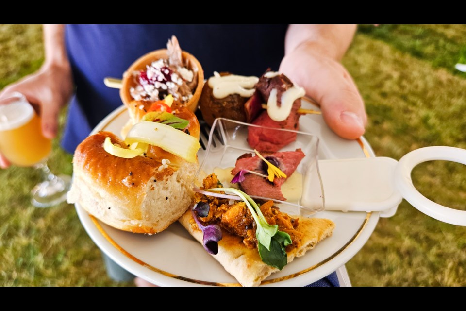 Plates were filled with various samples from local restaurants, caterers, vintners, brewers and bakers at the Taste of Guelph fundraiser for St. Joseph's Health Centre Sunday.