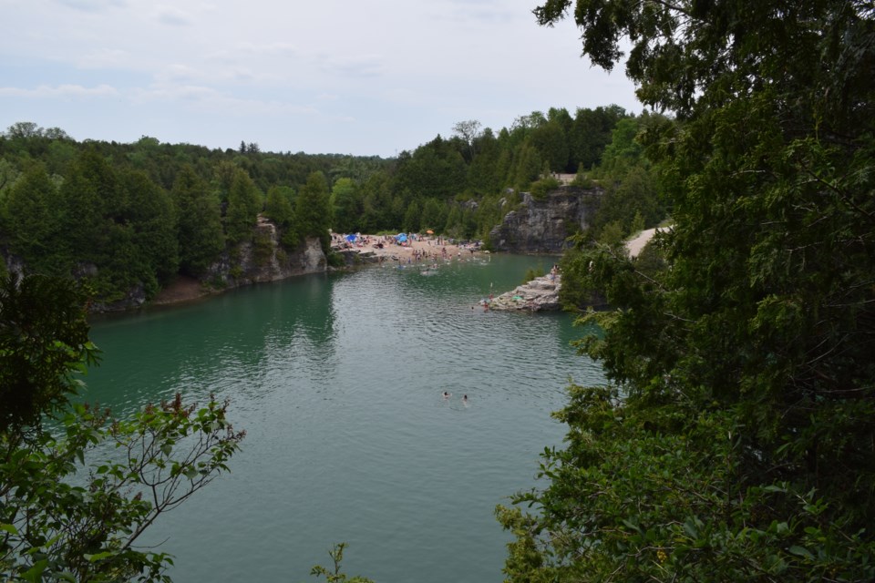 The Grand River Conservation Authority is placing attendance limits on the Elora Quarry, starting now. Rob O'Flanagan/GuelphToday