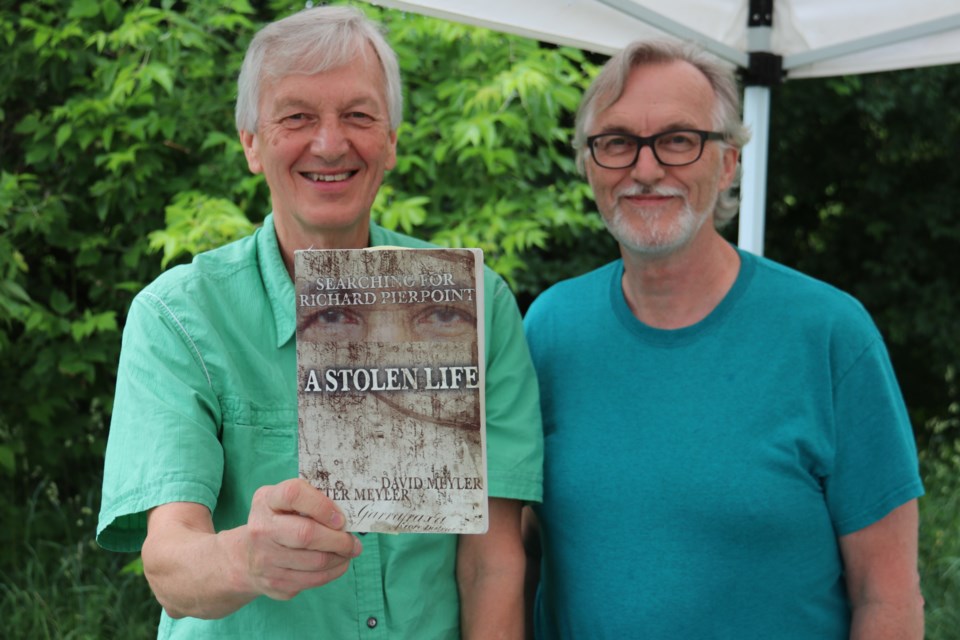 Peter and David Meyler, authors of  A Stolen Life: Searching for Richard Pierpoint.