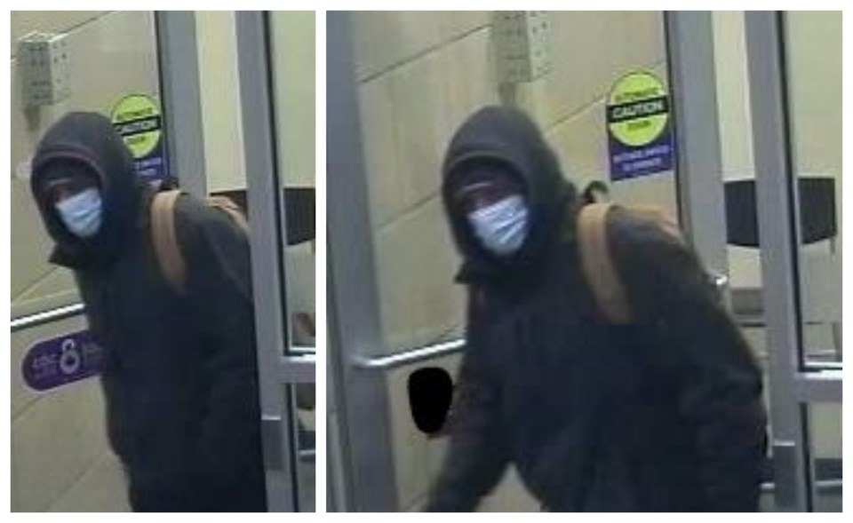 2021-01-10 Bank Robbery Suspect Guelph Police