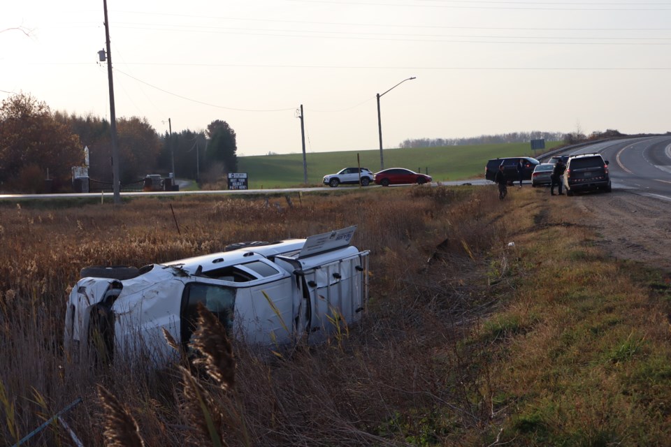 A Wednesday morning collision at Highway 6 and 8 Line. 