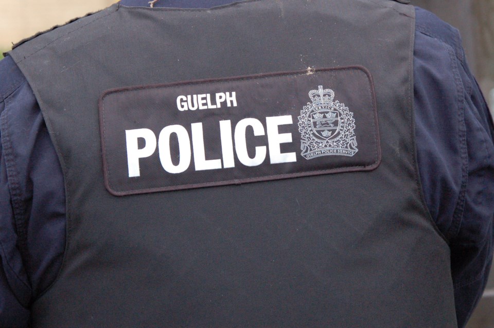 Guelph Police Service rear of vest