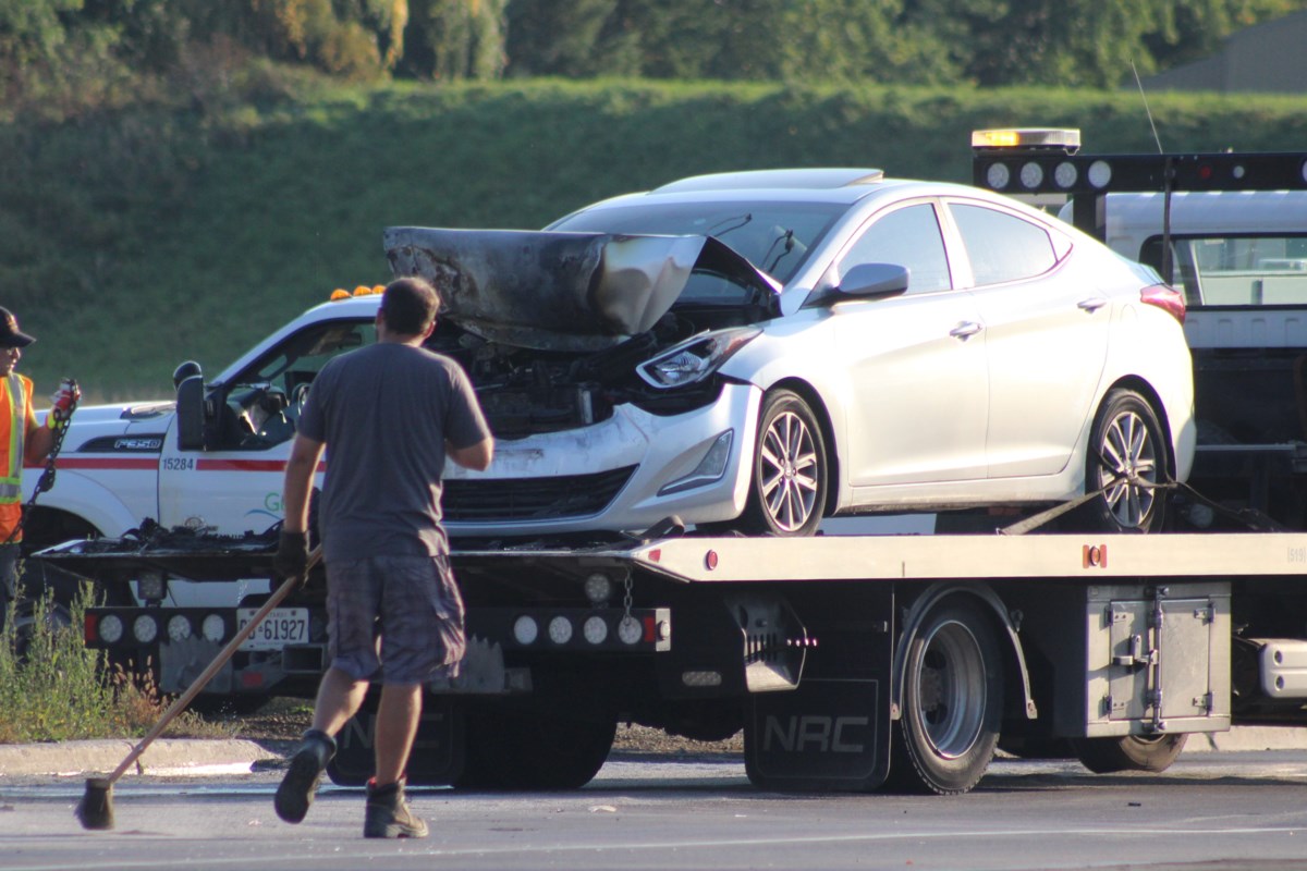 Cars 'engulfed In Flames' Following Late Afternoon Collision - Guelph News