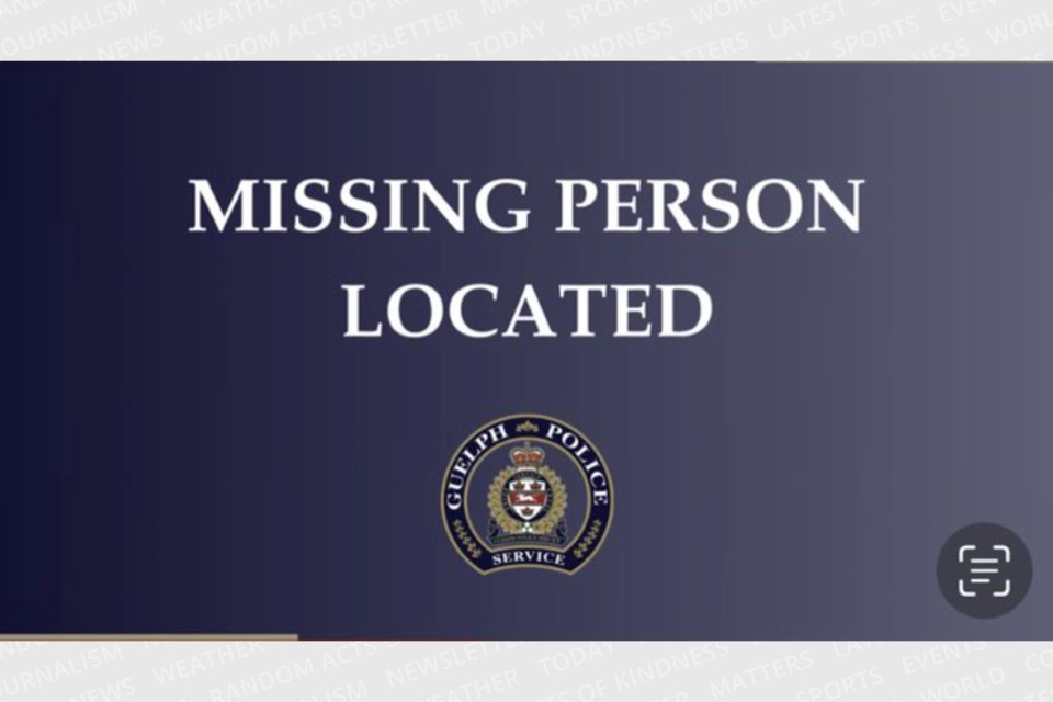 missingpersonlocatedguelphpolice