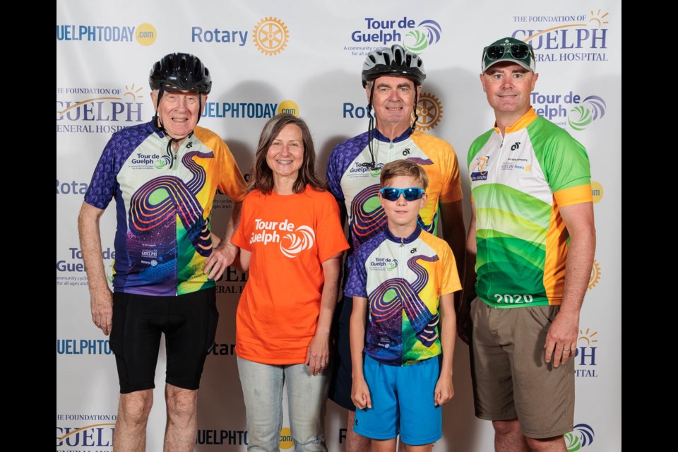 Participants posed after completing the 2024 Tour de Guelph / Kyle Rodriguez