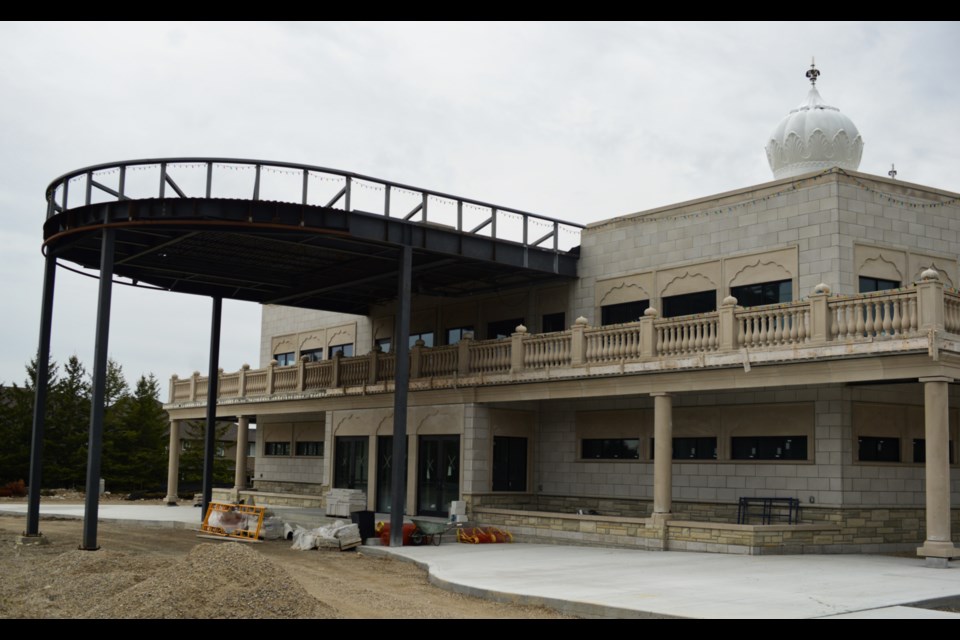 Guelph's new Sikh temple on Clair Road nears completion. Tony Saxon/GuelphToday