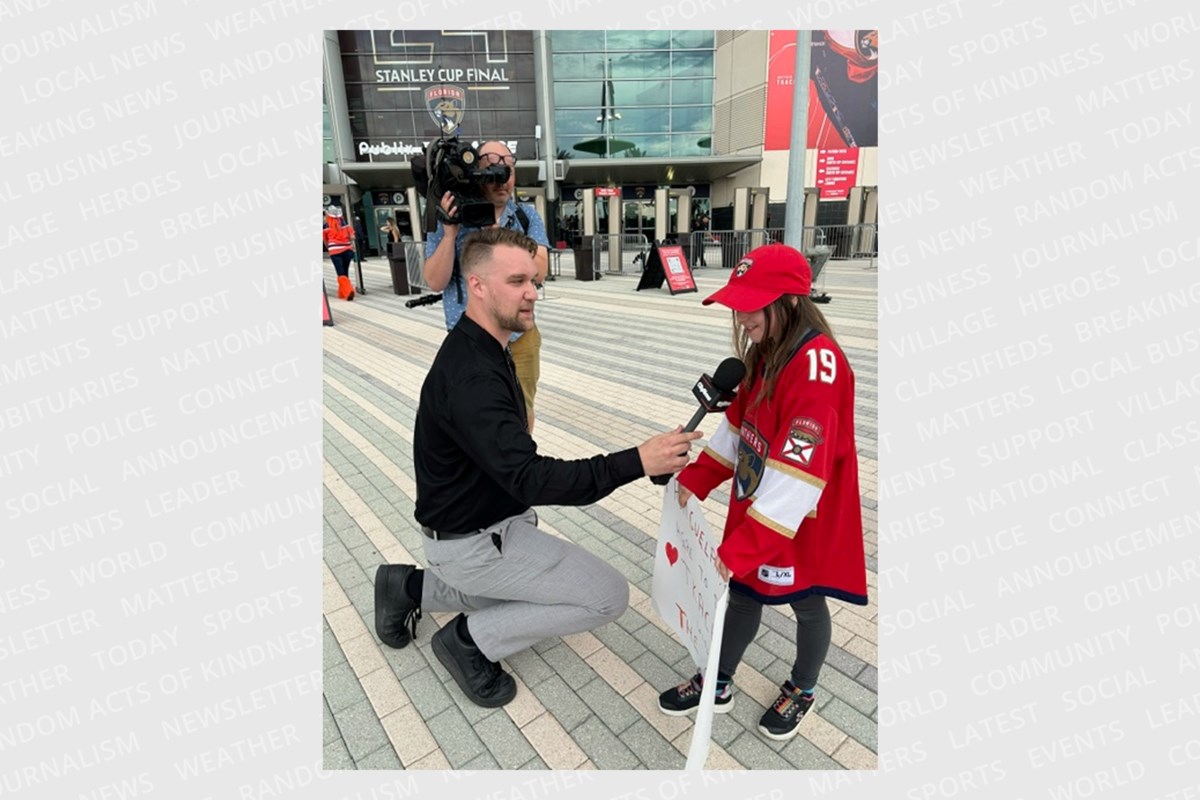 Young Guelph Fan Shares Her Love For Panthers At Stanley Cup Finals 