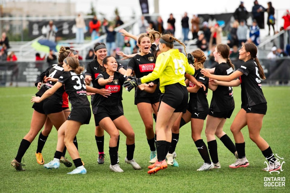 The Guelph Jr. Gryphons U15 girls soccer team are Ontario Cup champions, and will represent the province at the National Club Championship next month in Quinte West.