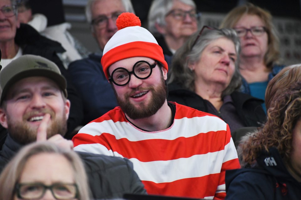 'Waldo' turned up at the Sleeman Centre on Thursday afternoon during the 2025 Grand Slam of Curling.