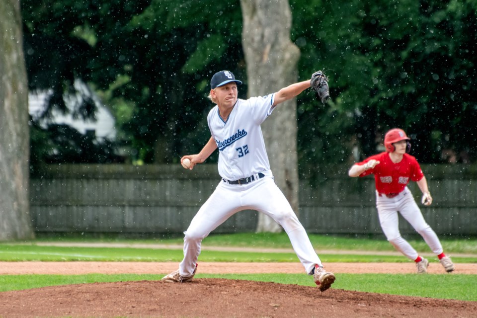 The Guelph Silvercreeks clinched first place in the Inter-County Baseball Association's 22U league last weekend. This weekend they'll be looking to secure one of Ontario's two berths in the Canadian national tournament in Nova Scotia in the beginning of August.