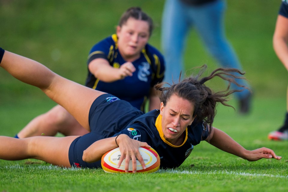 Guelph's Olivia Sarabura, seen here in game action with the University of British Columbia Thunderbirds, will be part of Canada's women's rugby sevens entry into the FISU World University Championships in France in June.