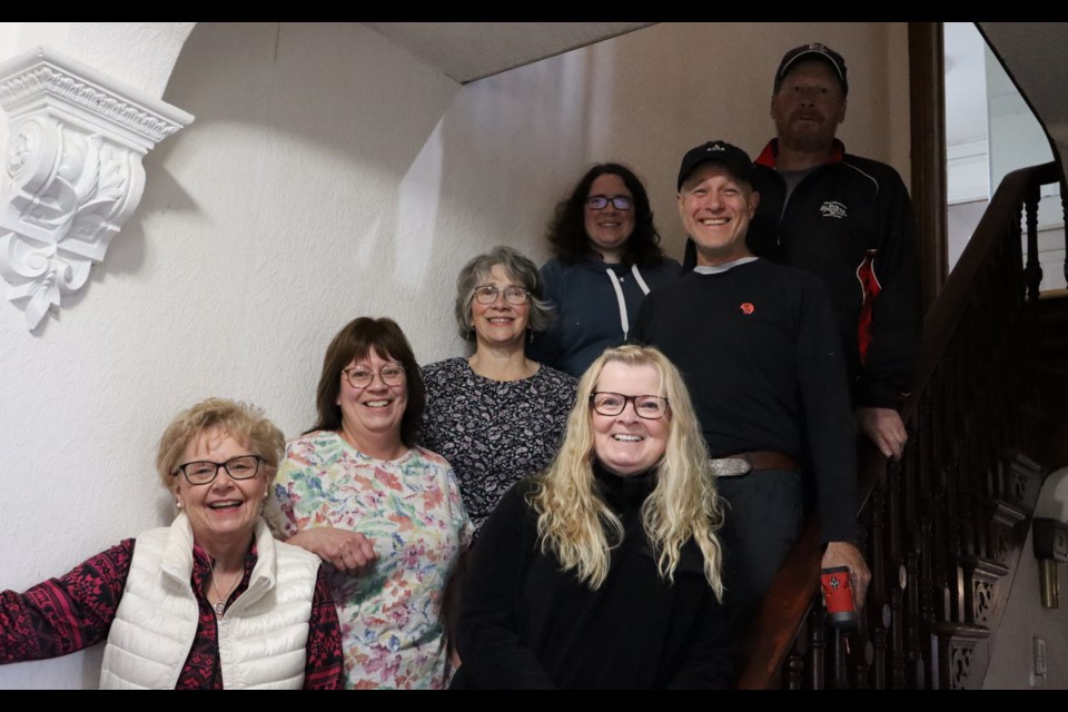 Some members of the volunteer team at the Ukrainian Guest House in Elora. 