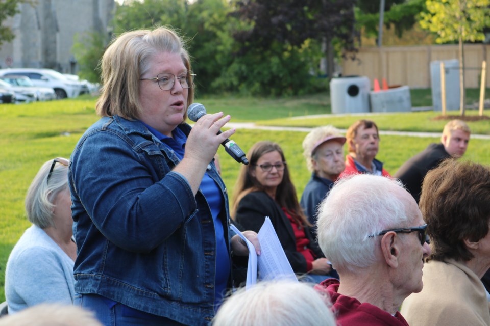 Several Elora residents spoke during the Mayor's Open House Wednesday evening.