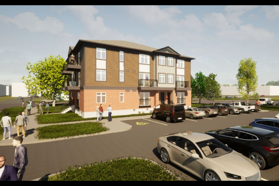 A rendering of the proposed development at 750 St. David Street North.