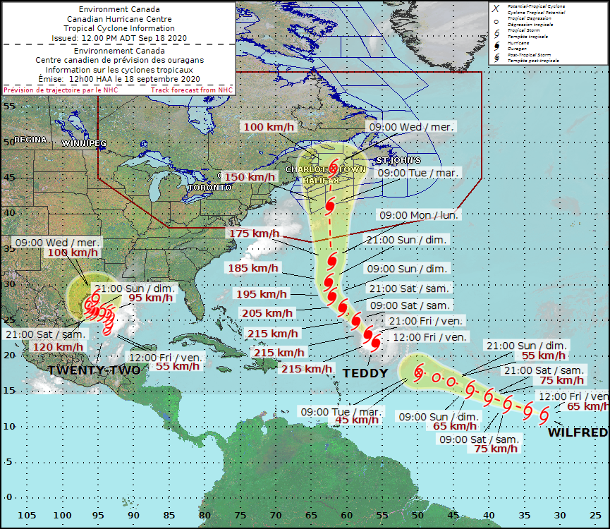 Hurricane Teddy prompts tropical cyclone information statement for Nova ...