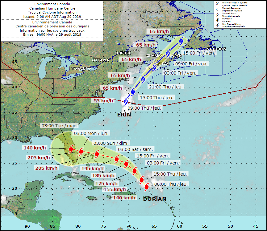 Erin Becomes Post-tropical, Set To Bring Heavy Rain And Gusty Winds To 