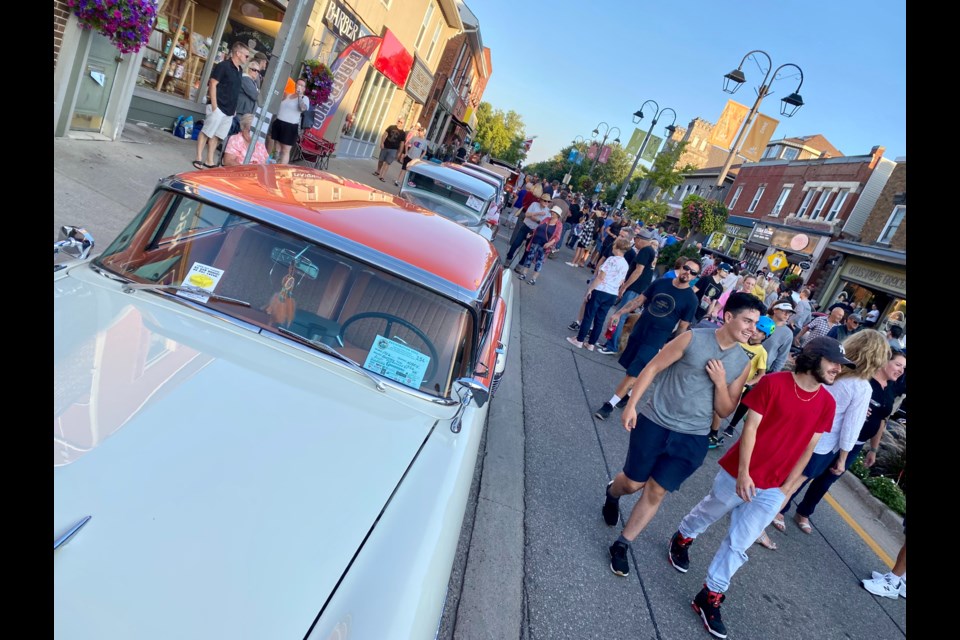 Downtown Georgetown was the place to be last night as the streets came alive with crowds, classic cars and golden oldies.