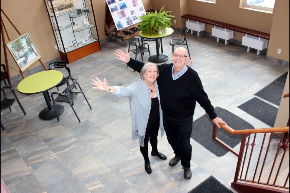 Anne and Lloyd McIntyre in the Citizens Hall.