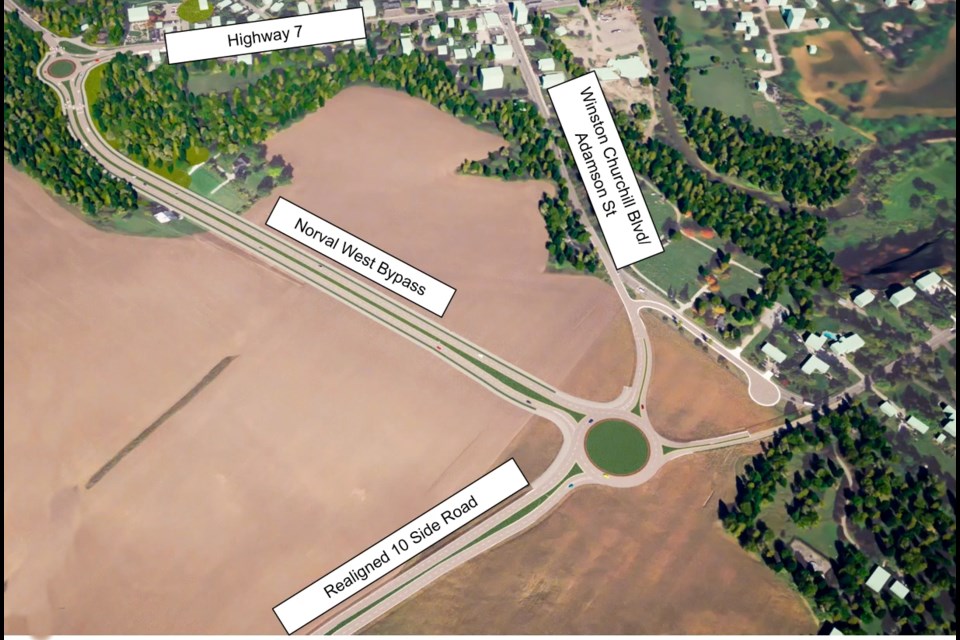 Halton Region is accepting public input on the proposed Norval bypass until Feb. 28. 