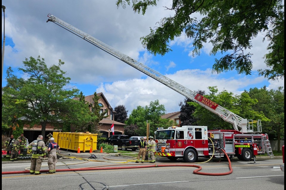 No injuries were reported and fire damage was limited to the attic after a home on Miller Drive in Georgetown caught fire Thursday afternoon. 