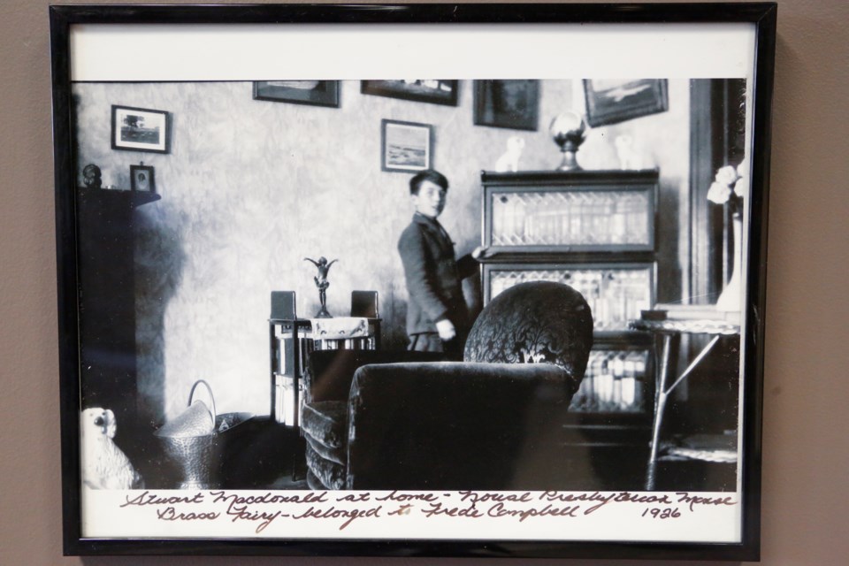 A photo of Lucy Maud Montgomery's son, Stuart, in their home.