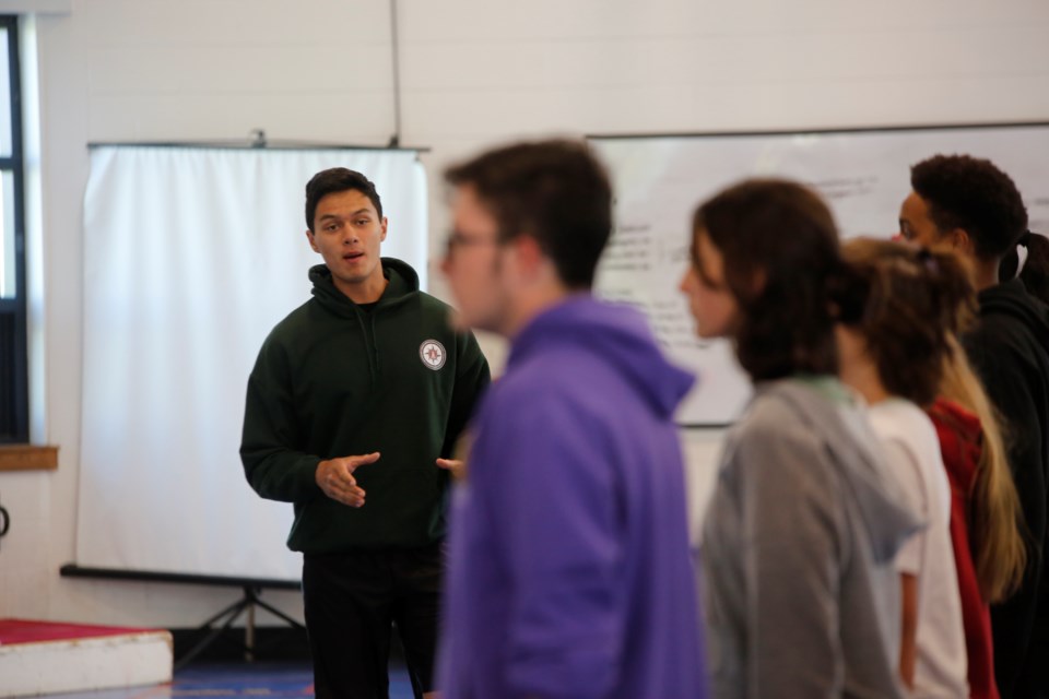 MWO Nathan Peredery gives feedback in military style.