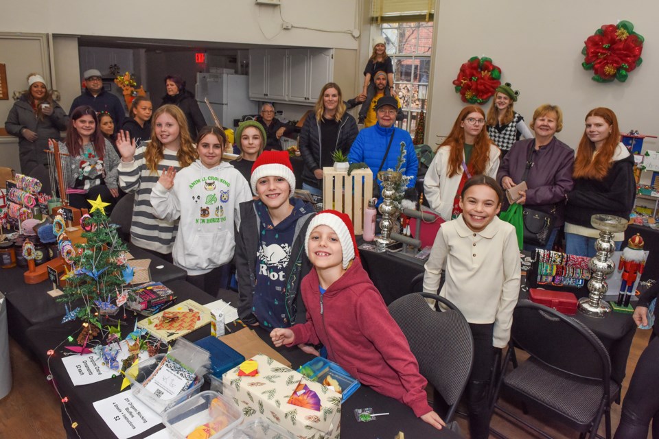 The Glen Williams Town Hall was full with many young craft vendors participating in the Children’s Christmas Market.