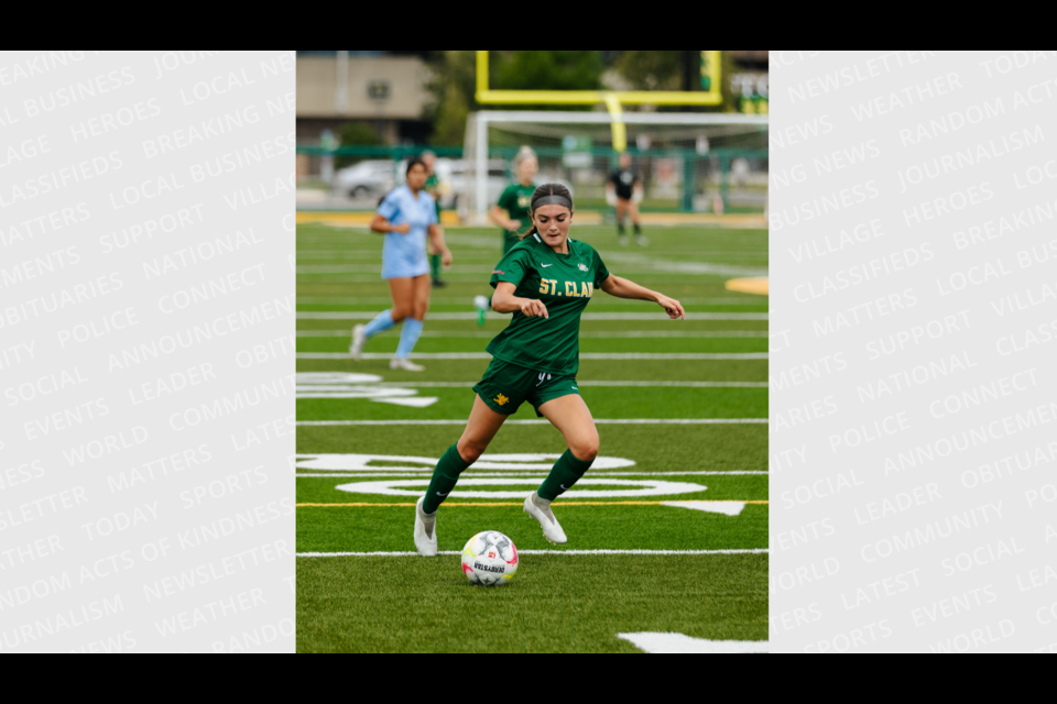 Victoria Walsh was named a OCAA West Division women's soccer first-team all-star after leading the division in scoring.