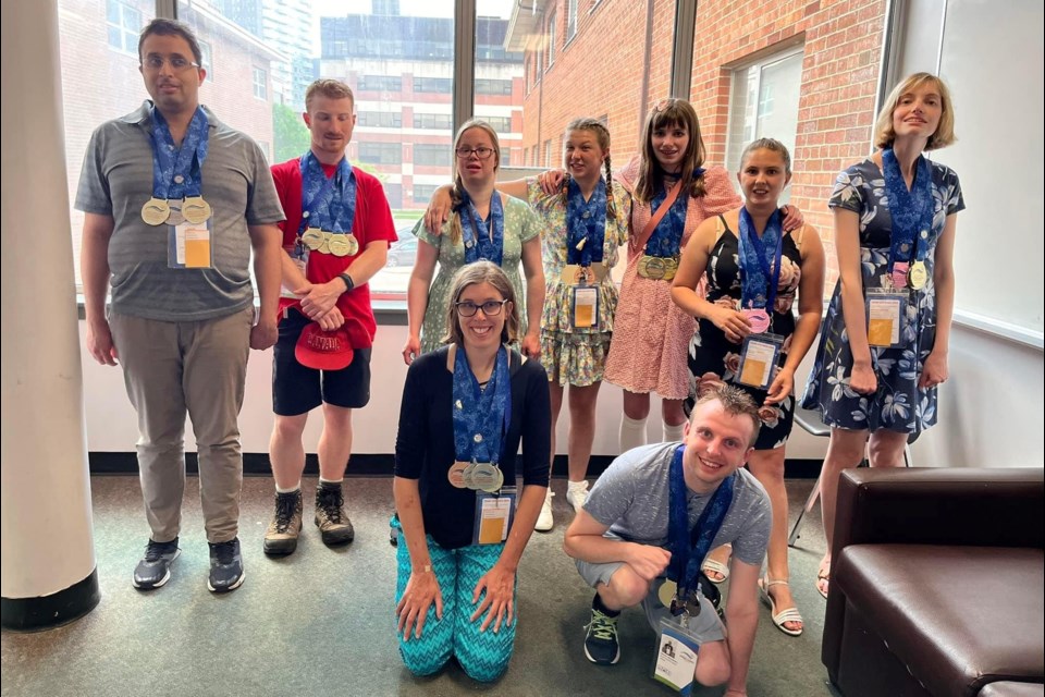 Halton Hills swimmers, Angelina Guttman, Sydney Paul, Austin Daleman, Amanda Bruder, Michelle O’Keefe, Brandon Grove, Taylor Masse, Kealyn Cherwaiko and Andrew Henry won 36 medals at the Special Olympics Ontario Spring Games in Waterloo. 