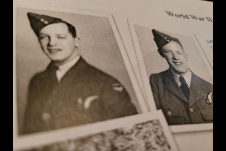 Brothers Douglas Dawson, left, and Gordon Dawson were pilot officers during the Second World War. They died within months of each other in 1944.