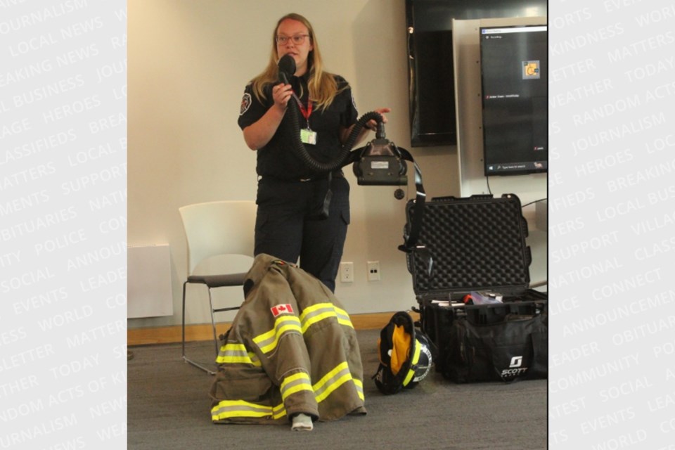 Fire Inspector Taylor McDougall joined the Rotary Club of Innisfil on Wednesday, May 31 to talk about fire safety and prevention.