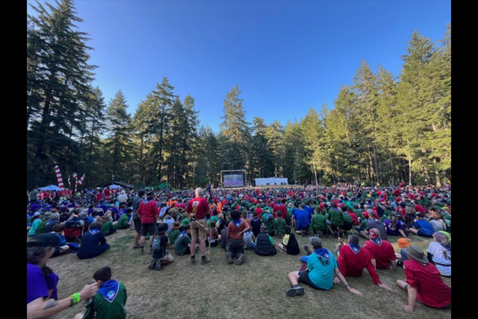 Fourteen people associated with the 2nd Innisfil Scouting Group were among about 3,000 participants who attended the Pacific Jamboree in British Columbia last month.