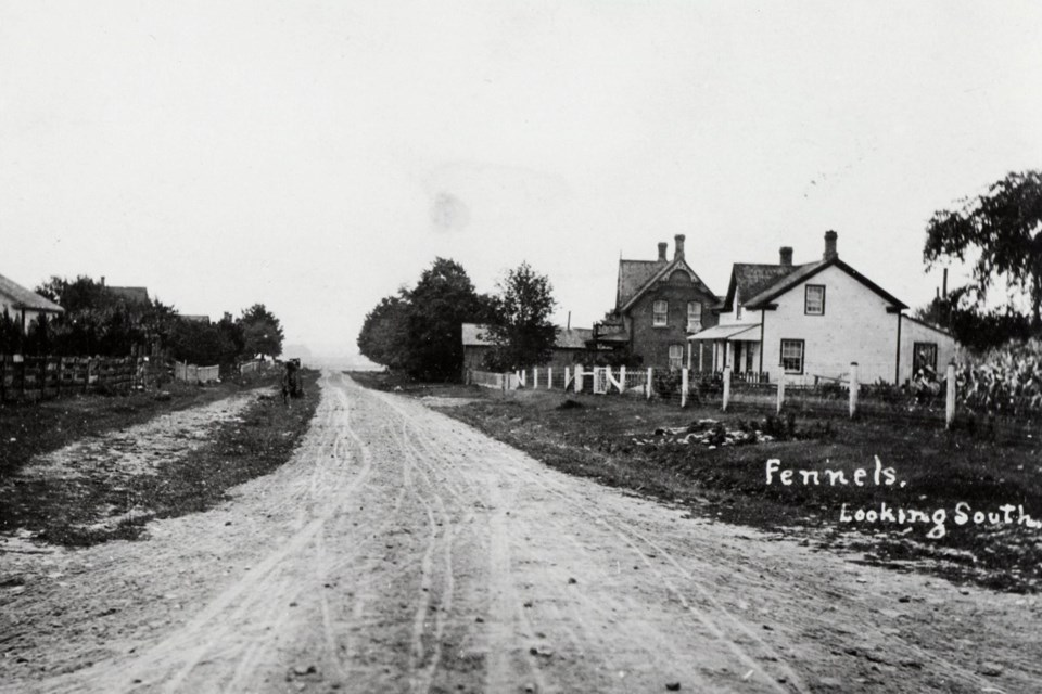 A turn of the century view of Fennell’s Corners, named in honour of Joseph Fennell.